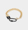 Wild for the Weekend pop punk razor chain bracelet Gold