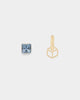 Wild for the Weekend spectrum cube earring set Gold