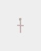 NXS Classic Mini Cross Pendant White Gold/Pink