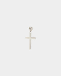 NXS Classic Mini Cross Pendant White Gold/Pink