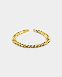 NXS 10mm Cuban Link Bracelet Gold