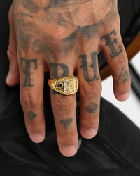 NXS Alphabet Championship Ring Gold