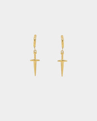 NXS Dagger Earrings Gold