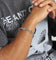 Guess Mainline Log-In 11mm Triple 4G Curb Chain Bracelet Steel