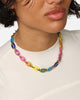 Guess Mainline Women's 17" Rainbow & Crystals Yellow Gold Necklace Multi