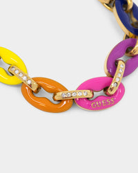 Guess Mainline Women's Rainbow & Crystals Bracelet Multi