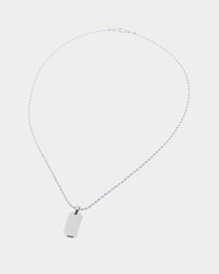INFRA Tab Pendant Necklace Stainless Steel