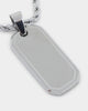 INFRA Tab Pendant Necklace Stainless Steel