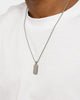INFRA Tab Pendant Necklace Stainless Steel