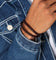 NXS Dyad Leather Bracelet Brown