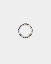 NXS Baguette Ring White Gold/Blue