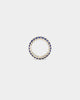 NXS Baguette Ring White Gold/Blue