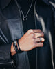 Saint Morta Leather Corium Bracelet Black