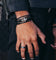 Saint Morta Leather Corium Bracelet Black