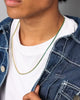 NXS 3mm Tennis Chain Gold/Green