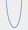 NXS 3mm Tennis Chain White Gold/Blue