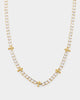 NXS Iced Cross Tennis Chain Iced Gold
