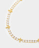 NXS Iced Cross Tennis Chain Iced Gold
