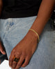 NXS Flat Faced Curb Bracelet Gold