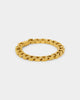 NXS Hex Cut Curb Bracelet Gold