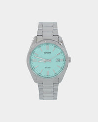 Casio MTP1302PD-2A2 Watch Silver/Turquoise