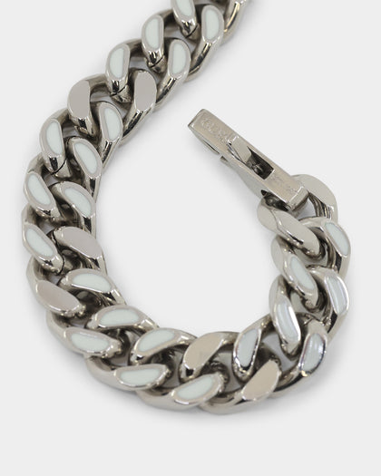 Guess Mainline X Culture Kings Glow In The Dark Bracelet Silver/Glow