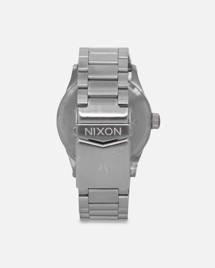 Nixon Sentry Stainless Steel Silver/Cranberry