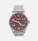 Nixon Sentry Stainless Steel Silver/Cranberry