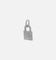 NXS Iced Padlock Pendant Iced White Gold