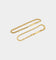NXS Wheat Rope Bracelet Set Gold