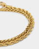 NXS Wheat Rope Bracelet Set Gold