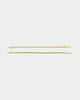 NXS Wheat Rope Bracelet Set Gold