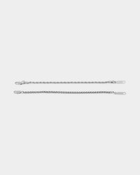 NXS Wheat Rope Bracelet Set White Gold
