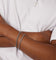 NXS Wheat Rope Bracelet Set White Gold