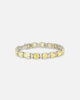 NXS Marcus Duo Stone Bracelet Citrine/Iced White Gold