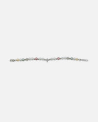 NXS Coloured Cross Pearl Bracelet Multi/White