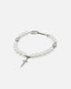 NXS Dagger Pearl Bracelet White Gold/Blue