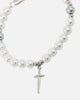 NXS Dagger Pearl Bracelet White Gold/Blue