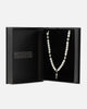 NXS Dagger Pearl Necklace White Gold/Blue