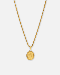 NXS Vintage Letter Necklace Gold