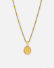 NXS Vintage Letter Necklace Gold