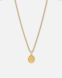 NXS Vintage Letter Necklace Gold