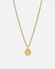 NXS Vintage Letter Necklace Gold