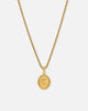 NXS Vintage Letter Necklace Gold