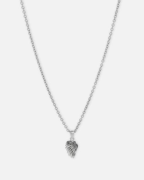 NXS Wing Necklace White Gold