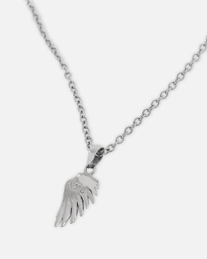 NXS Wing Necklace White Gold