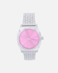 Nixon Women's Time Teller Silver/Pink