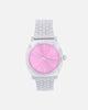 Nixon Women's Time Teller Silver/Pink