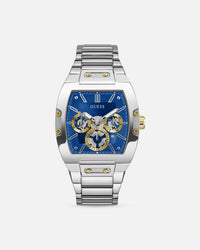 Guess Mainline Phoenix Watch Silver/Sun Blue