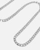 Saint Morta 4.3mm Smooth Cut Cuban Chain White Gold